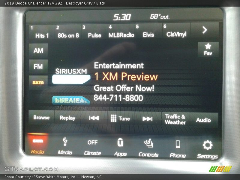 Destroyer Gray / Black 2019 Dodge Challenger T/A 392