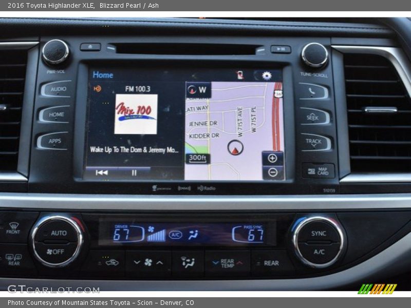 Blizzard Pearl / Ash 2016 Toyota Highlander XLE