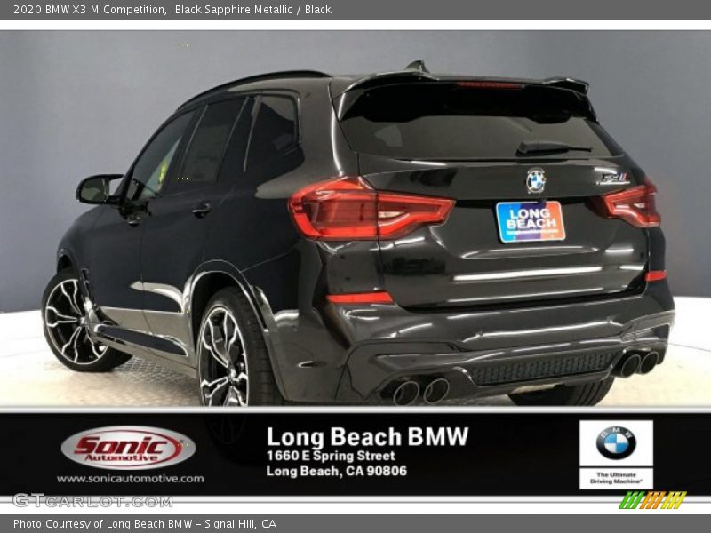 Black Sapphire Metallic / Black 2020 BMW X3 M Competition