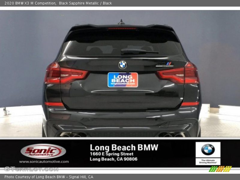 Black Sapphire Metallic / Black 2020 BMW X3 M Competition