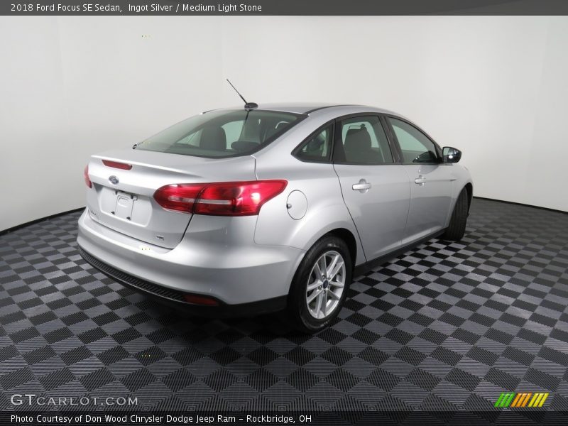 Ingot Silver / Medium Light Stone 2018 Ford Focus SE Sedan