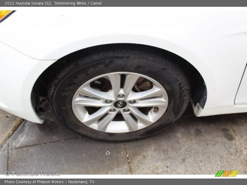 Shimmering White / Camel 2012 Hyundai Sonata GLS