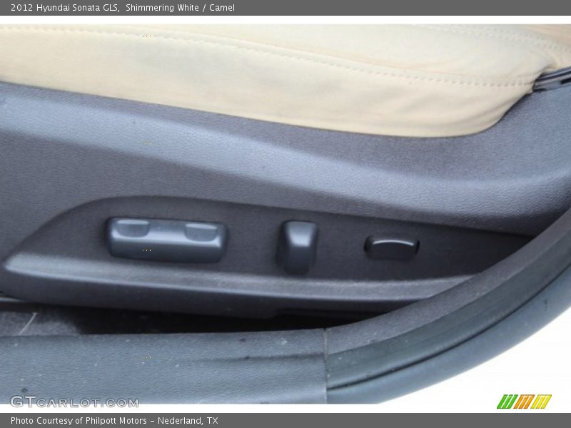 Shimmering White / Camel 2012 Hyundai Sonata GLS