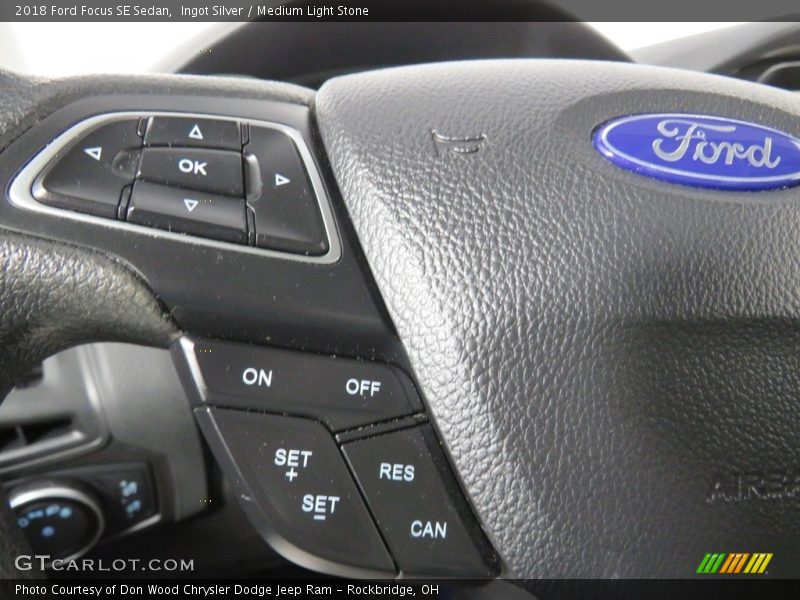 Ingot Silver / Medium Light Stone 2018 Ford Focus SE Sedan