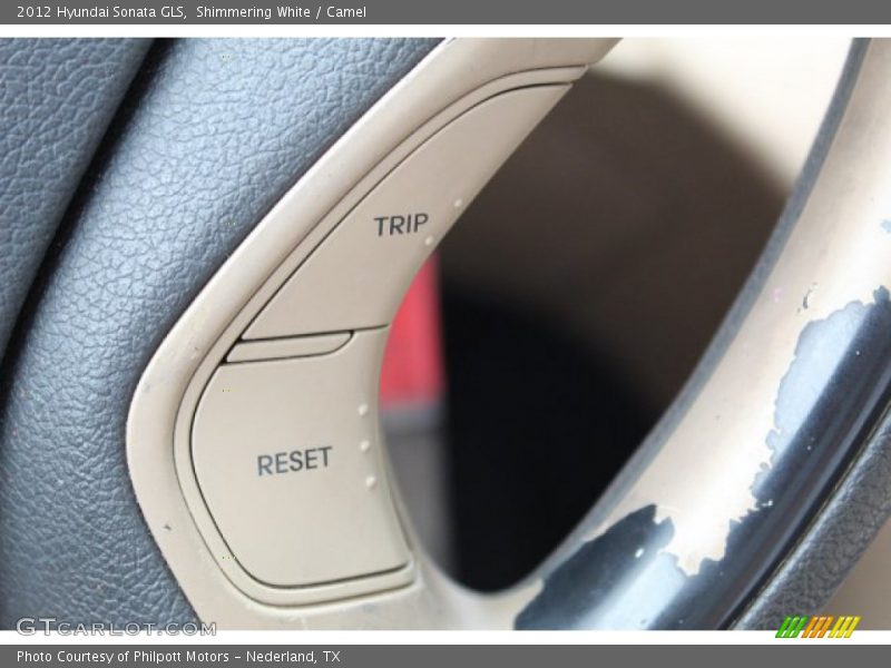 Shimmering White / Camel 2012 Hyundai Sonata GLS