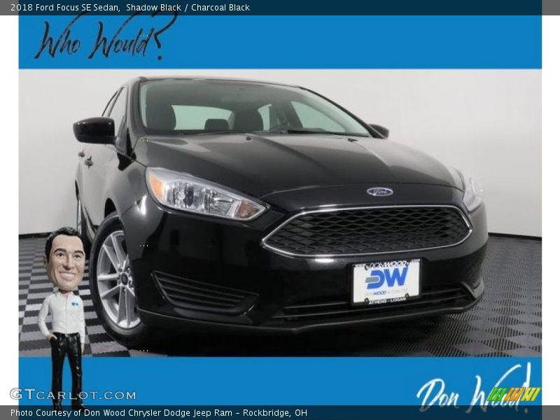 Shadow Black / Charcoal Black 2018 Ford Focus SE Sedan