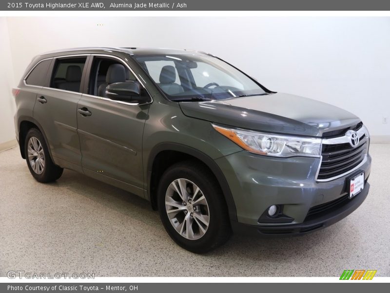 Alumina Jade Metallic / Ash 2015 Toyota Highlander XLE AWD