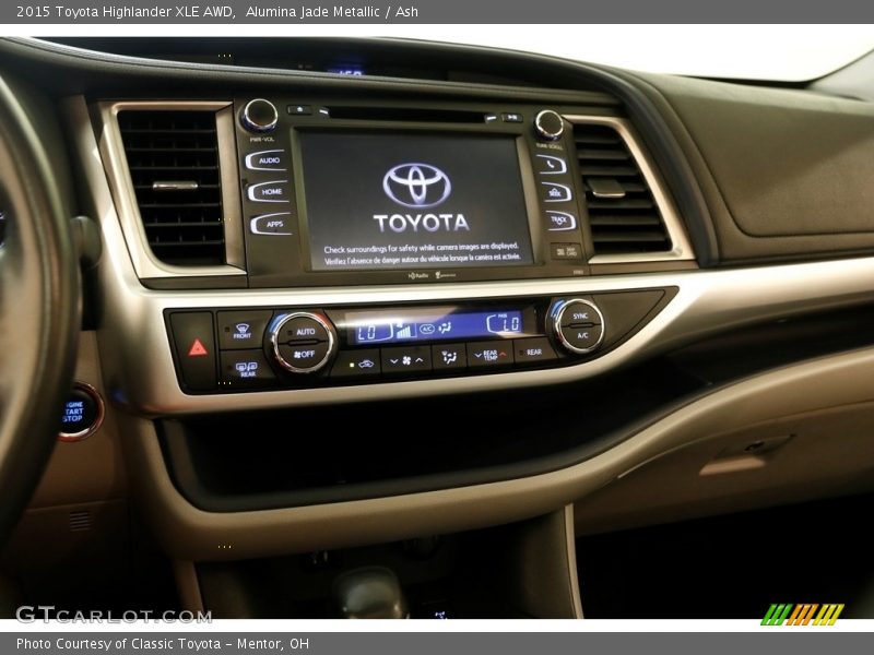 Alumina Jade Metallic / Ash 2015 Toyota Highlander XLE AWD
