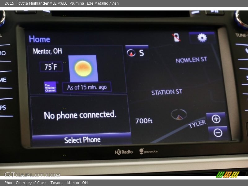 Alumina Jade Metallic / Ash 2015 Toyota Highlander XLE AWD