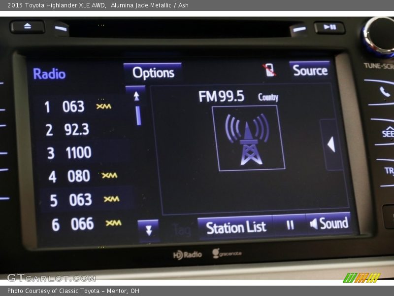 Alumina Jade Metallic / Ash 2015 Toyota Highlander XLE AWD
