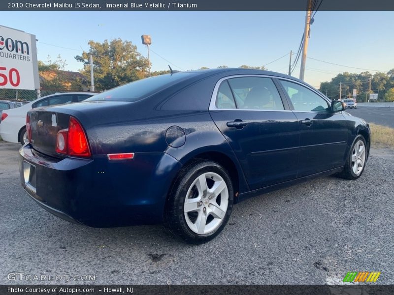 Imperial Blue Metallic / Titanium 2010 Chevrolet Malibu LS Sedan