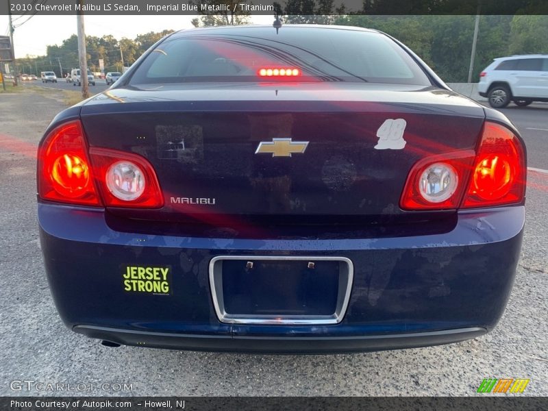 Imperial Blue Metallic / Titanium 2010 Chevrolet Malibu LS Sedan