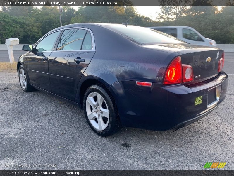 Imperial Blue Metallic / Titanium 2010 Chevrolet Malibu LS Sedan
