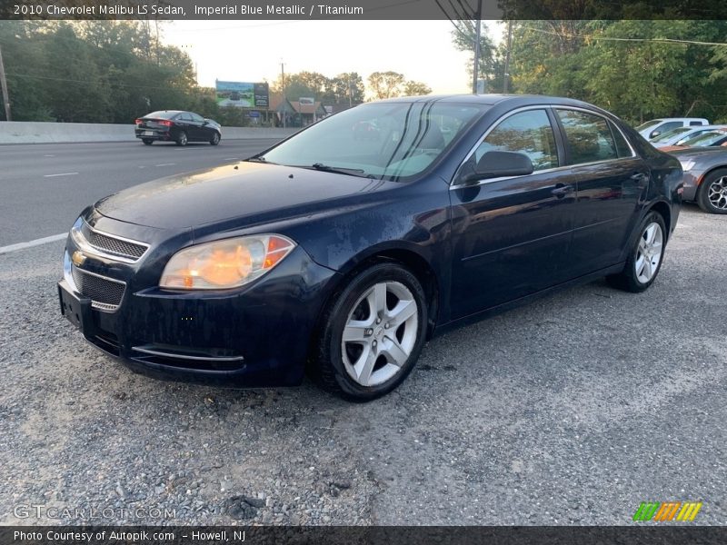 Imperial Blue Metallic / Titanium 2010 Chevrolet Malibu LS Sedan