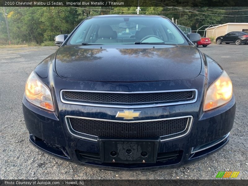 Imperial Blue Metallic / Titanium 2010 Chevrolet Malibu LS Sedan