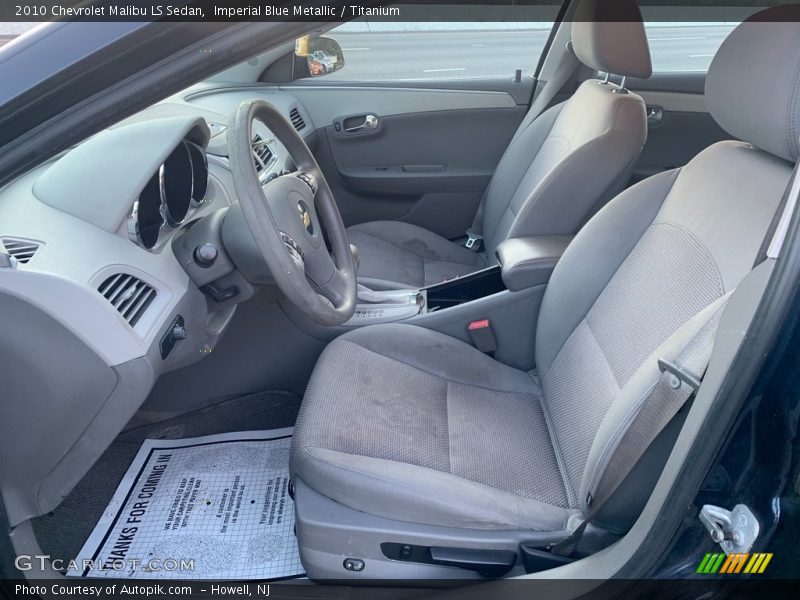 Imperial Blue Metallic / Titanium 2010 Chevrolet Malibu LS Sedan