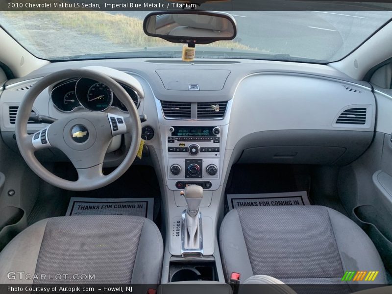 Imperial Blue Metallic / Titanium 2010 Chevrolet Malibu LS Sedan