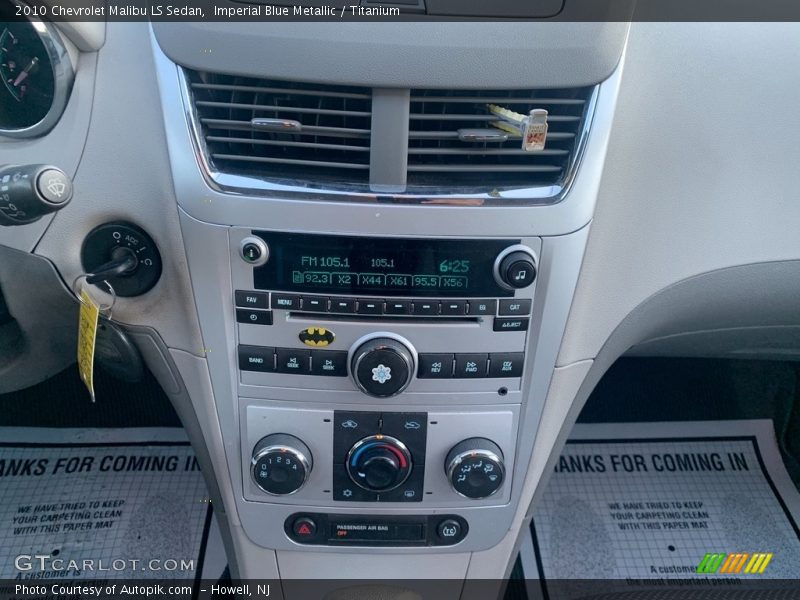 Imperial Blue Metallic / Titanium 2010 Chevrolet Malibu LS Sedan