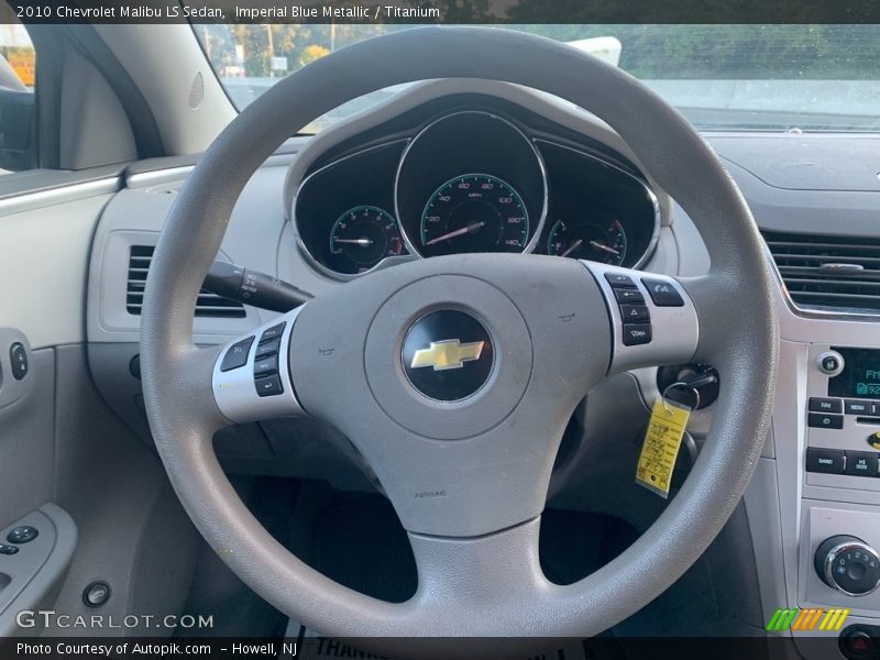 Imperial Blue Metallic / Titanium 2010 Chevrolet Malibu LS Sedan
