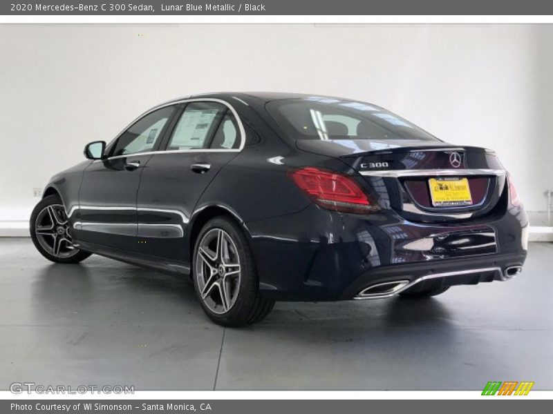 Lunar Blue Metallic / Black 2020 Mercedes-Benz C 300 Sedan