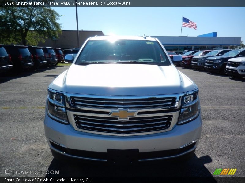 Silver Ice Metallic / Cocoa/­Dune 2020 Chevrolet Tahoe Premier 4WD