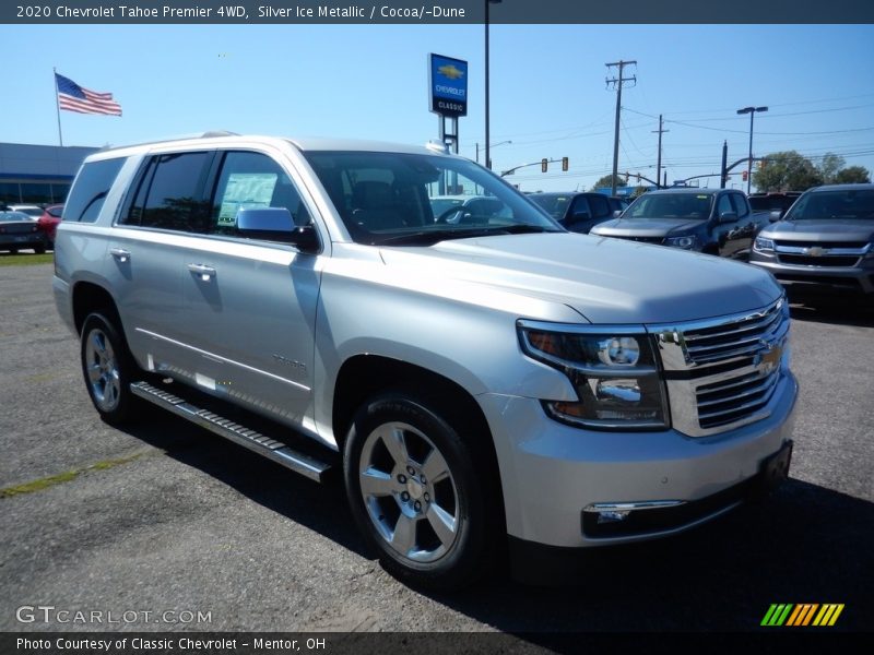 Silver Ice Metallic / Cocoa/­Dune 2020 Chevrolet Tahoe Premier 4WD