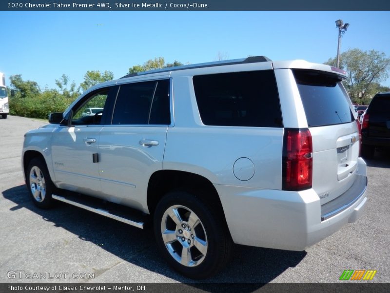 Silver Ice Metallic / Cocoa/­Dune 2020 Chevrolet Tahoe Premier 4WD