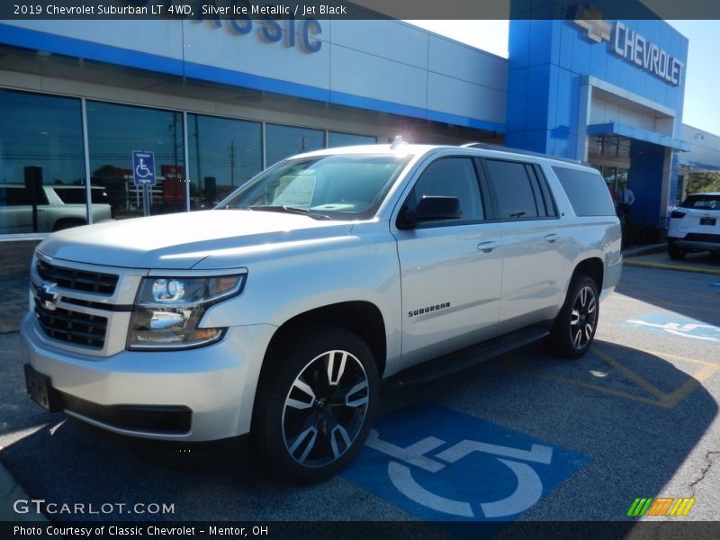 Silver Ice Metallic / Jet Black 2019 Chevrolet Suburban LT 4WD