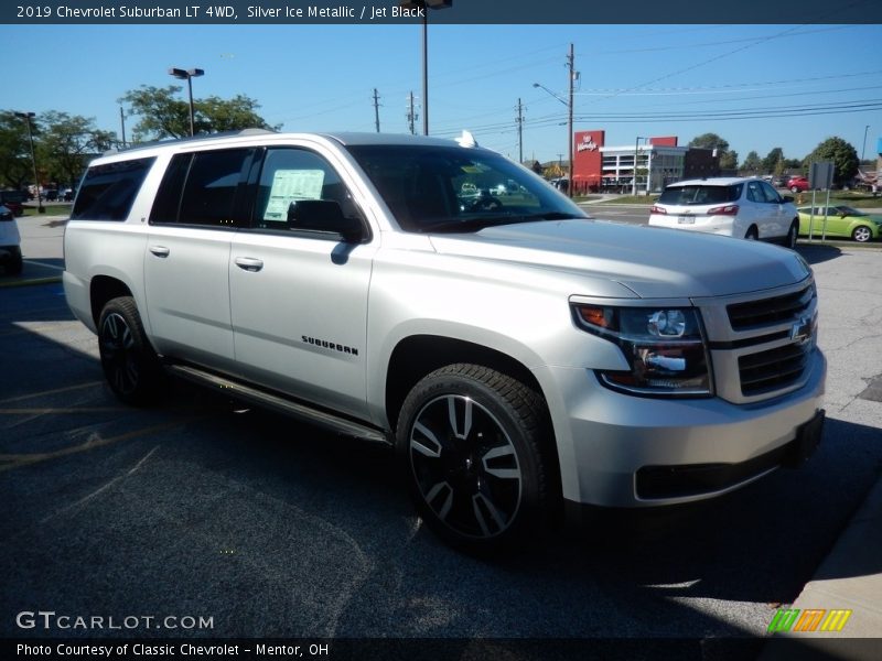 Silver Ice Metallic / Jet Black 2019 Chevrolet Suburban LT 4WD