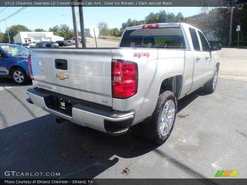 Silver Ice Metallic / Dark Ash/Jet Black 2019 Chevrolet Silverado LD Custom Double Cab 4x4