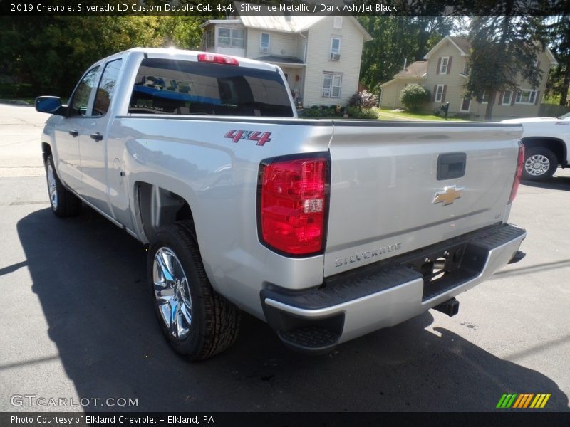 Silver Ice Metallic / Dark Ash/Jet Black 2019 Chevrolet Silverado LD Custom Double Cab 4x4