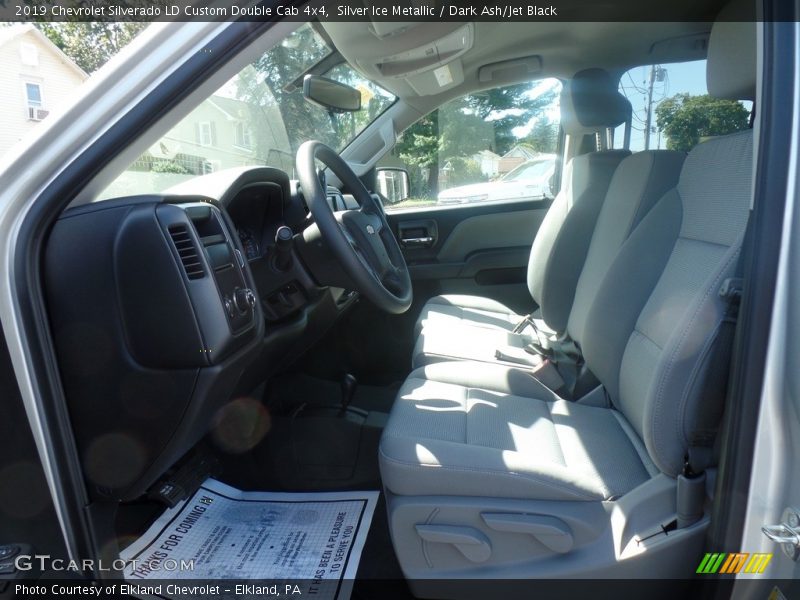 Silver Ice Metallic / Dark Ash/Jet Black 2019 Chevrolet Silverado LD Custom Double Cab 4x4