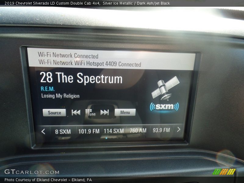 Silver Ice Metallic / Dark Ash/Jet Black 2019 Chevrolet Silverado LD Custom Double Cab 4x4