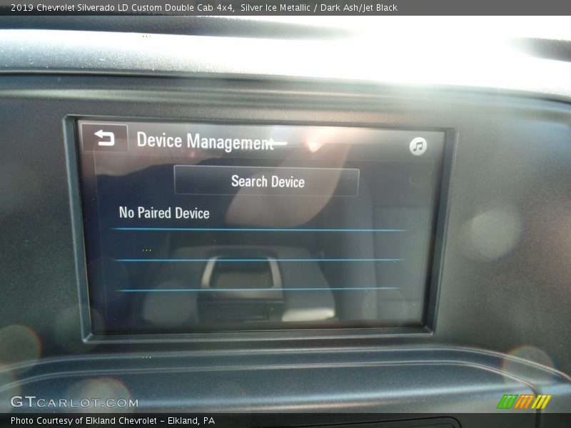 Silver Ice Metallic / Dark Ash/Jet Black 2019 Chevrolet Silverado LD Custom Double Cab 4x4