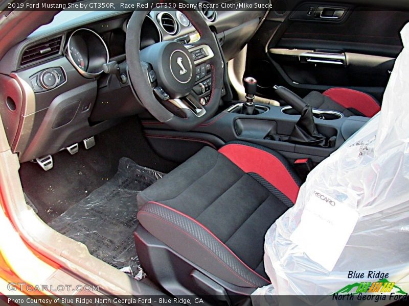  2019 Mustang Shelby GT350R GT350 Ebony Recaro Cloth/Miko Suede Interior