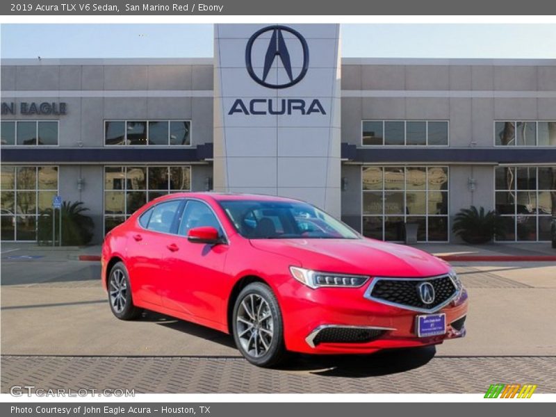 San Marino Red / Ebony 2019 Acura TLX V6 Sedan