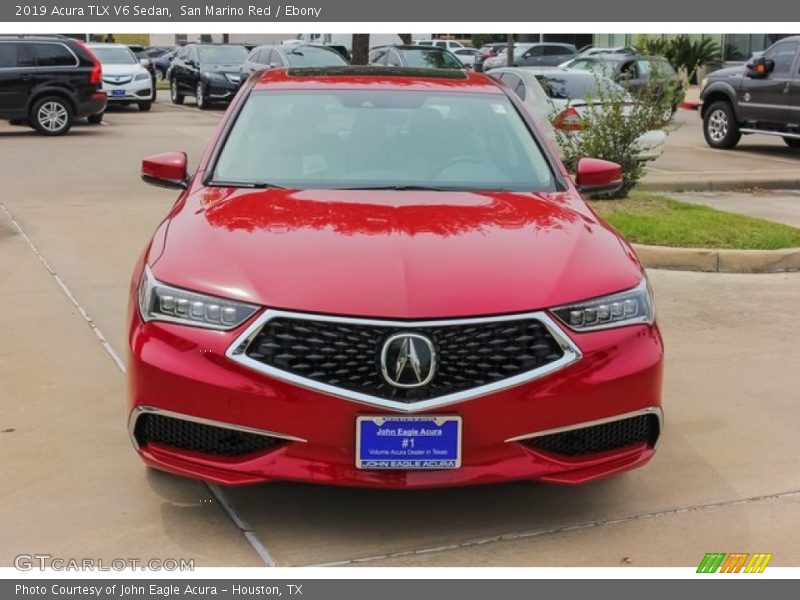 San Marino Red / Ebony 2019 Acura TLX V6 Sedan