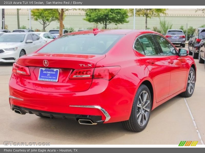 San Marino Red / Ebony 2019 Acura TLX V6 Sedan