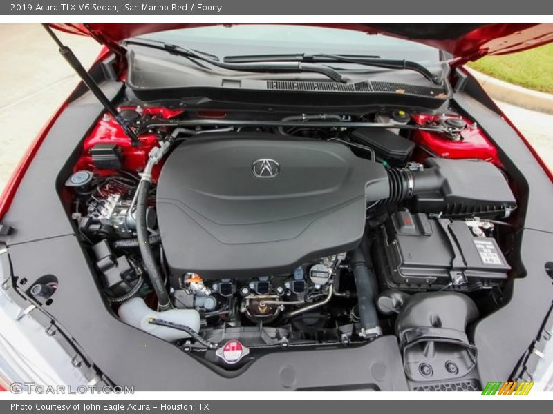 San Marino Red / Ebony 2019 Acura TLX V6 Sedan