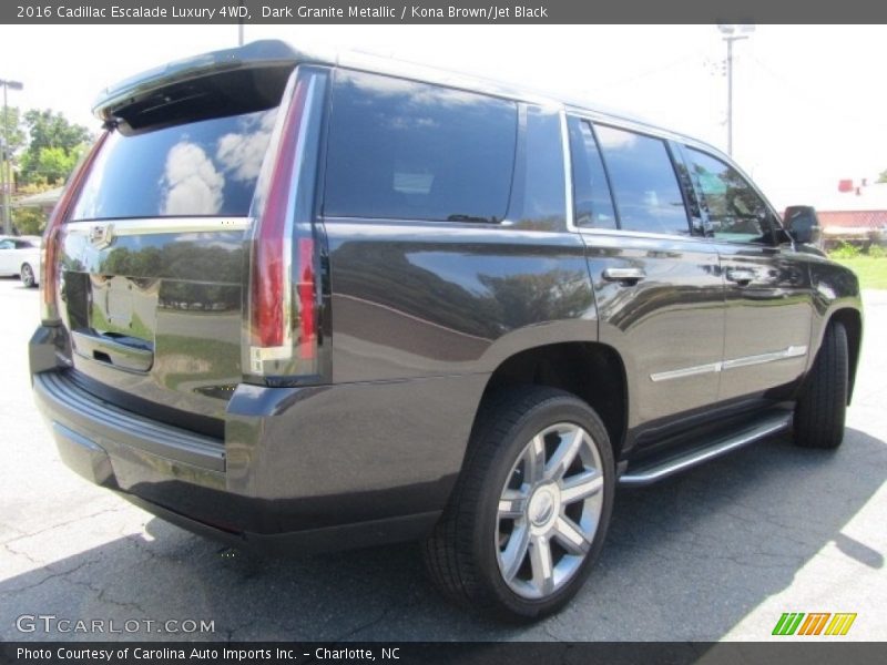Dark Granite Metallic / Kona Brown/Jet Black 2016 Cadillac Escalade Luxury 4WD