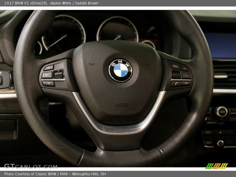 Alpine White / Saddle Brown 2017 BMW X3 xDrive28i
