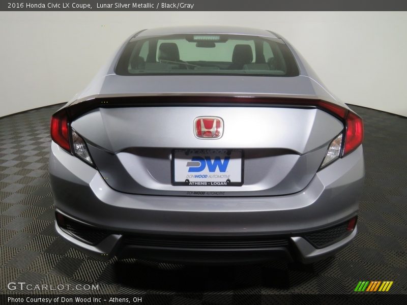 Lunar Silver Metallic / Black/Gray 2016 Honda Civic LX Coupe