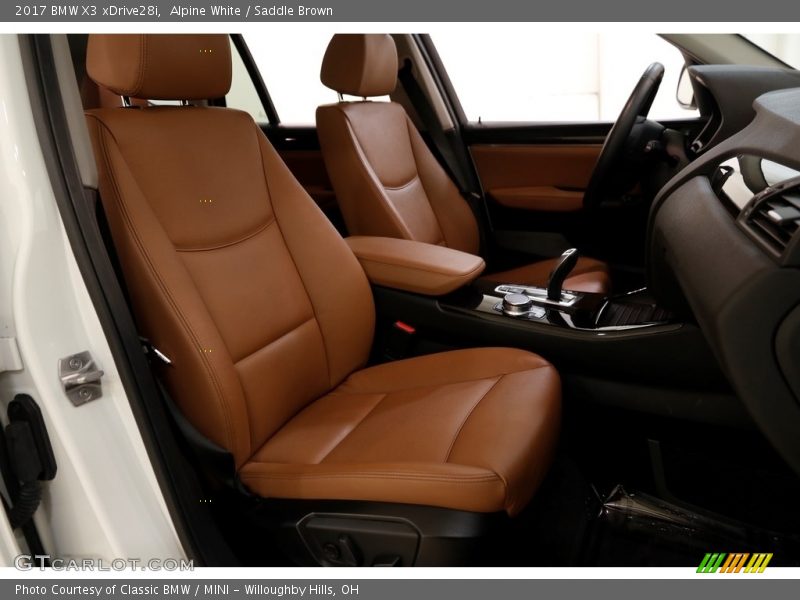 Alpine White / Saddle Brown 2017 BMW X3 xDrive28i