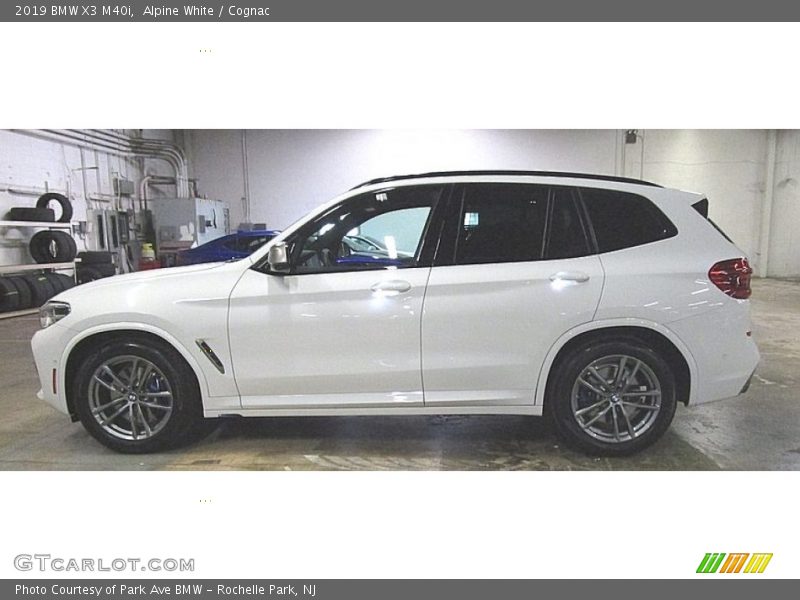 Alpine White / Cognac 2019 BMW X3 M40i