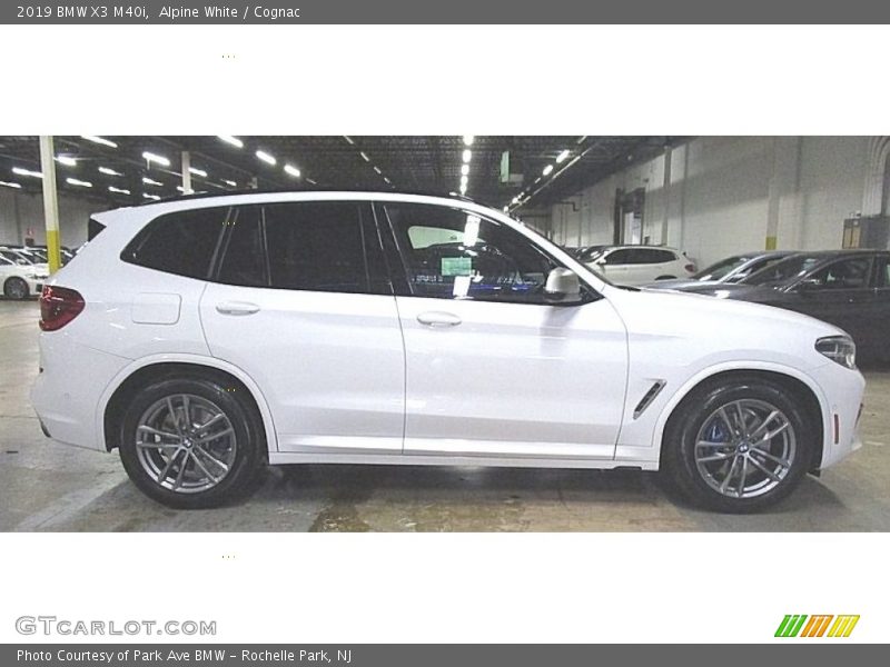 Alpine White / Cognac 2019 BMW X3 M40i