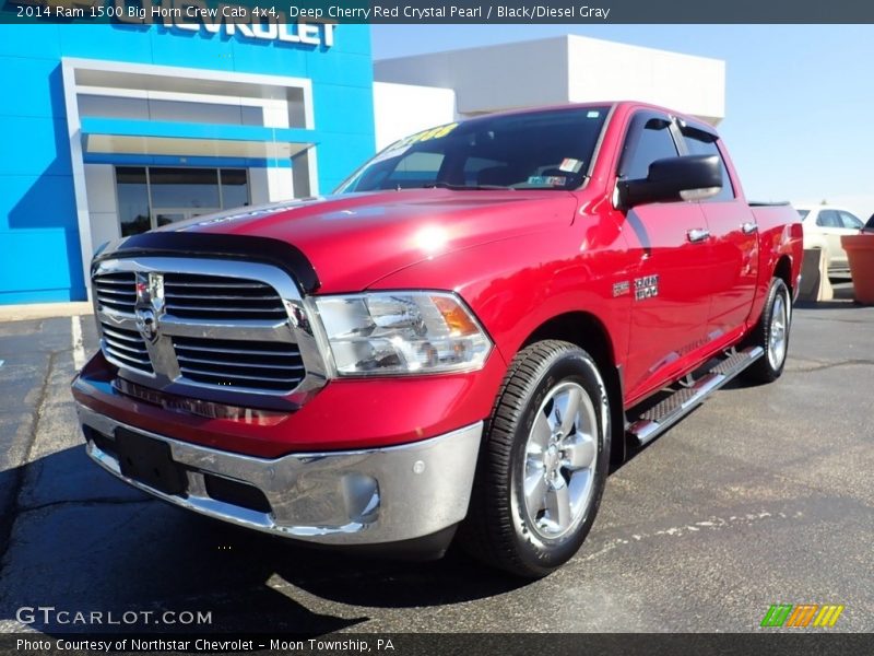 Deep Cherry Red Crystal Pearl / Black/Diesel Gray 2014 Ram 1500 Big Horn Crew Cab 4x4