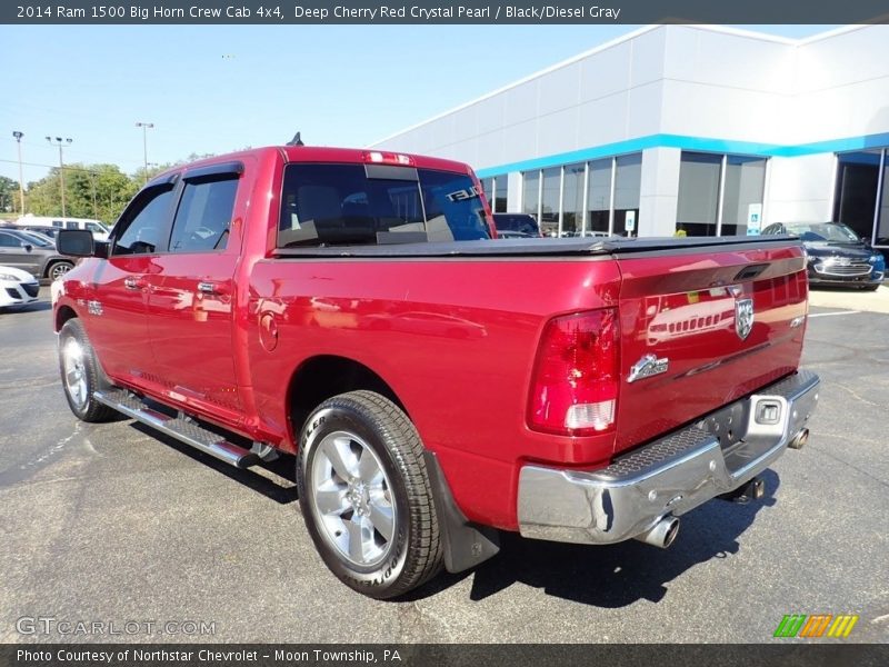 Deep Cherry Red Crystal Pearl / Black/Diesel Gray 2014 Ram 1500 Big Horn Crew Cab 4x4
