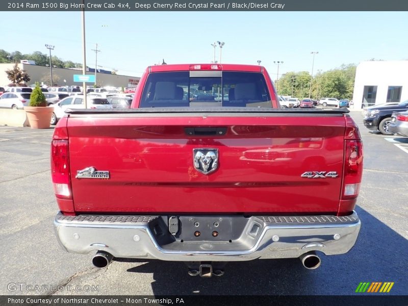 Deep Cherry Red Crystal Pearl / Black/Diesel Gray 2014 Ram 1500 Big Horn Crew Cab 4x4