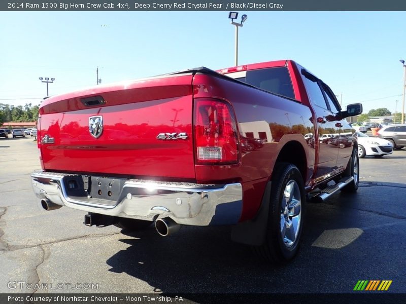 Deep Cherry Red Crystal Pearl / Black/Diesel Gray 2014 Ram 1500 Big Horn Crew Cab 4x4