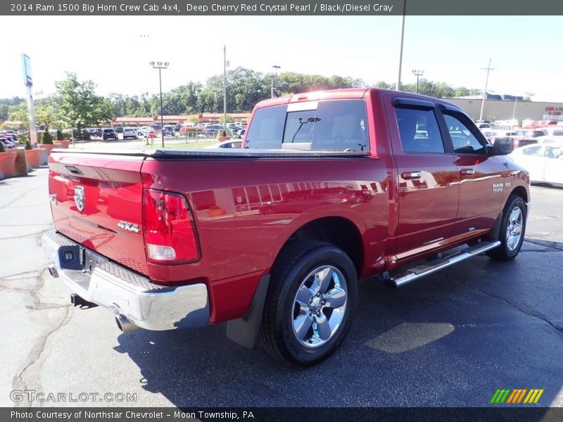 Deep Cherry Red Crystal Pearl / Black/Diesel Gray 2014 Ram 1500 Big Horn Crew Cab 4x4